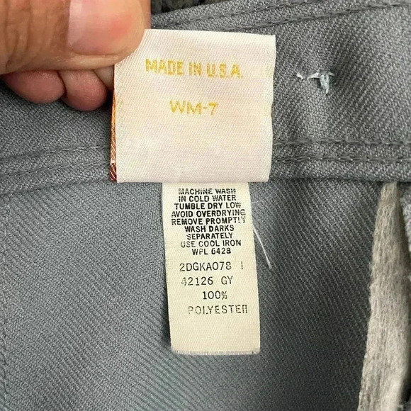 VTG Wrangler Blue A-Line Western Skirt Misses Sz 12 100% Polyester Women's 1970s - Picture 4 of 10